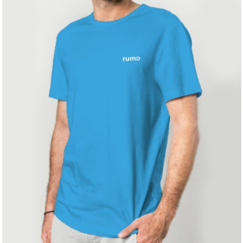 Camiseta Gola Careca Azul Claro 