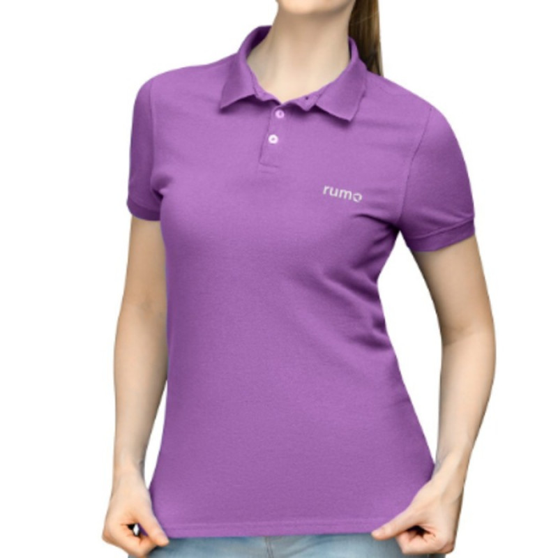 Camisa Polo Cor Roxa 