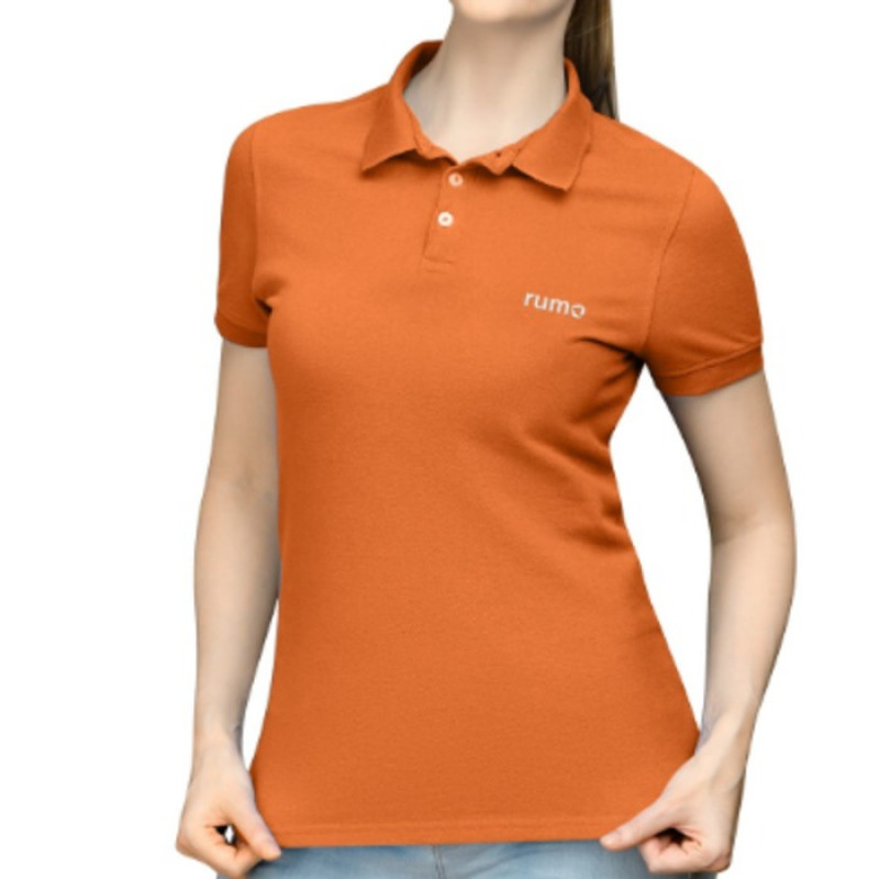 Camisa Polo  Cor Laranja 