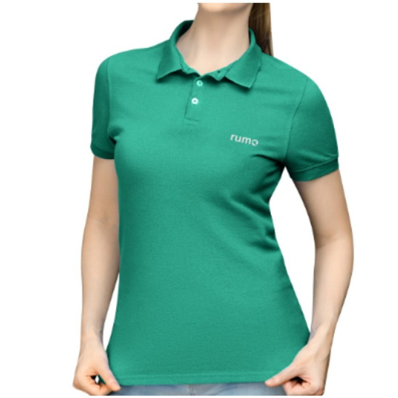 Camisa Polo Cor Verde Escuro 