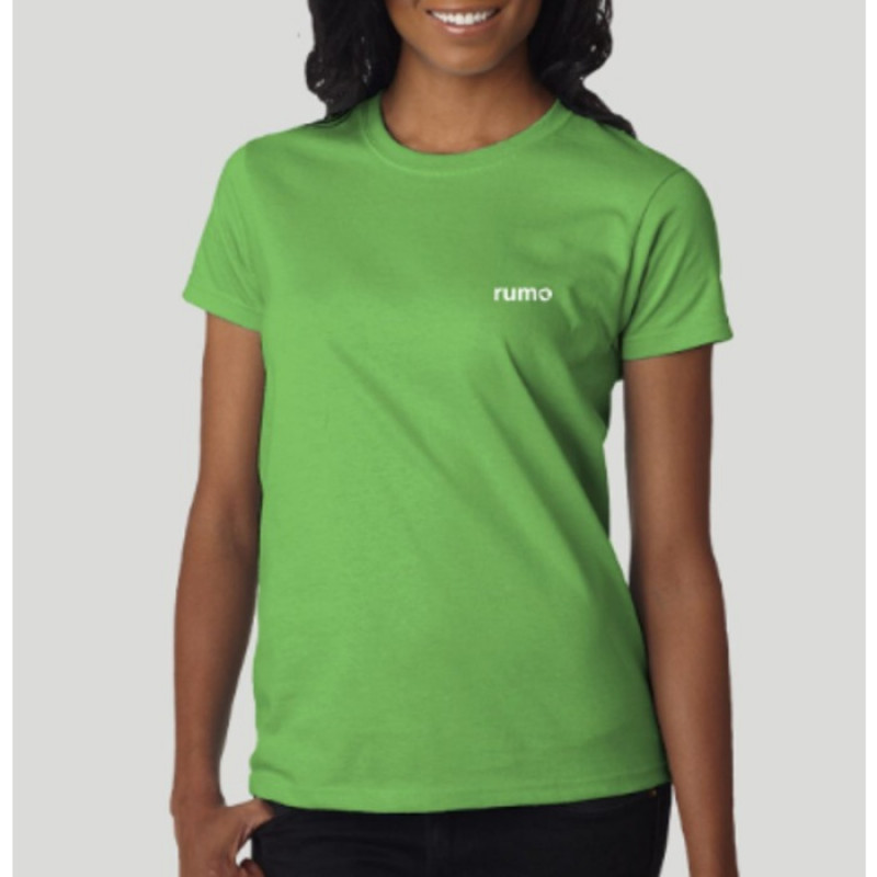 Camiseta Gola Careca Cor Verde Claro Camiseta Gola Careca Cor Verde Claro