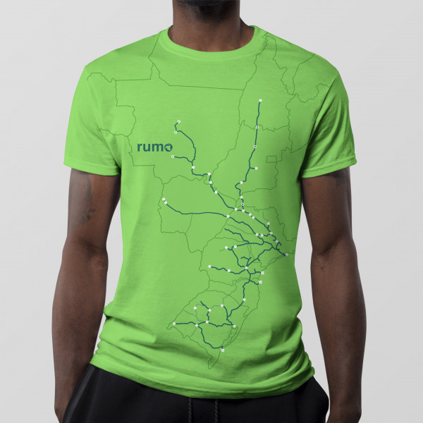 Camiseta Rumo Trilhos No Mapa 