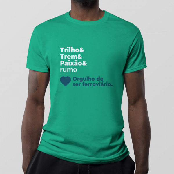 Camiseta Rumo Trilho Trem Paixão 