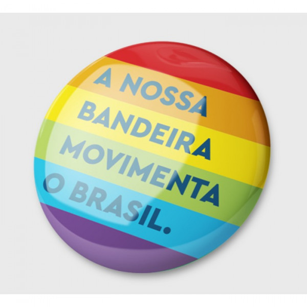 Boton Mes Do Orgulho - A Nossa Bandeira Movimento Brasil