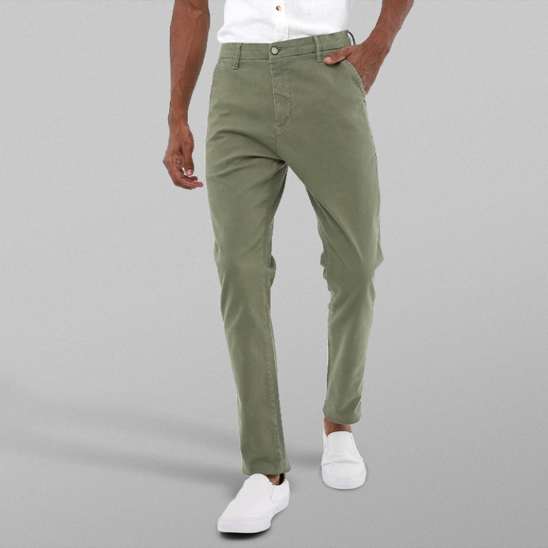 Calça Sarja Chino  Verde