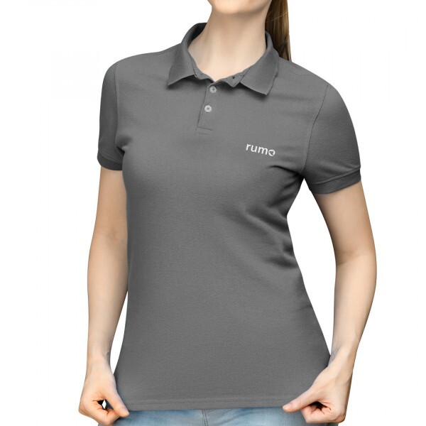 Camisa Polo Feminina Cinza GG
