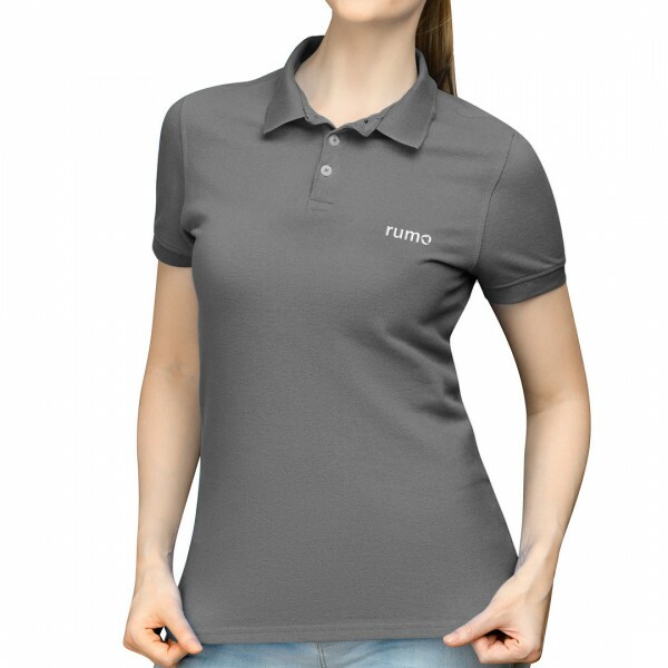 Camisa Polo Feminina Cinza XG