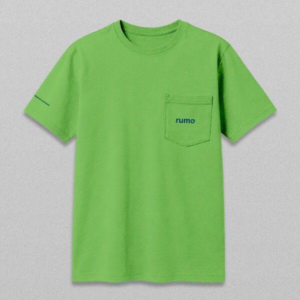 Camiseta com Bolso Unissex  Verde 